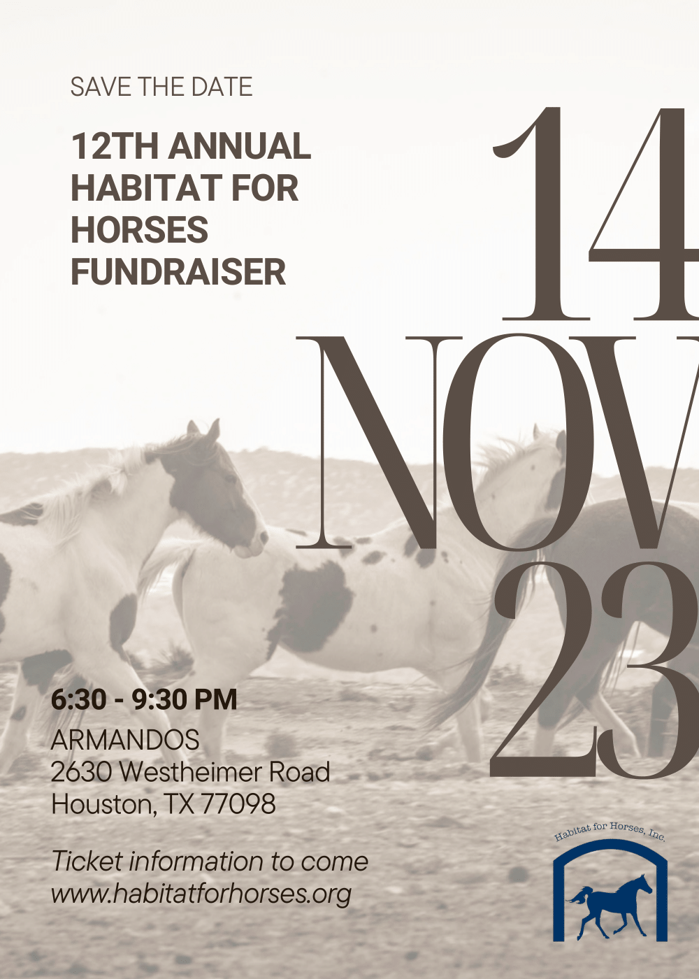 Save the Date: Habitat for Horses fundraiser